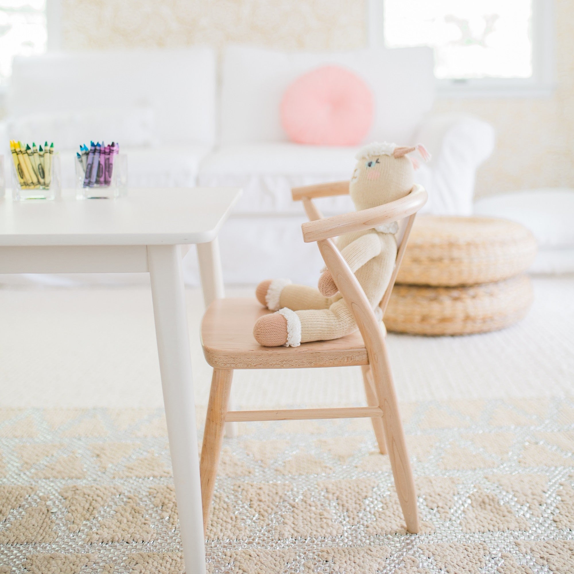 Wooden Play Chairs (Pair) - Natural 4