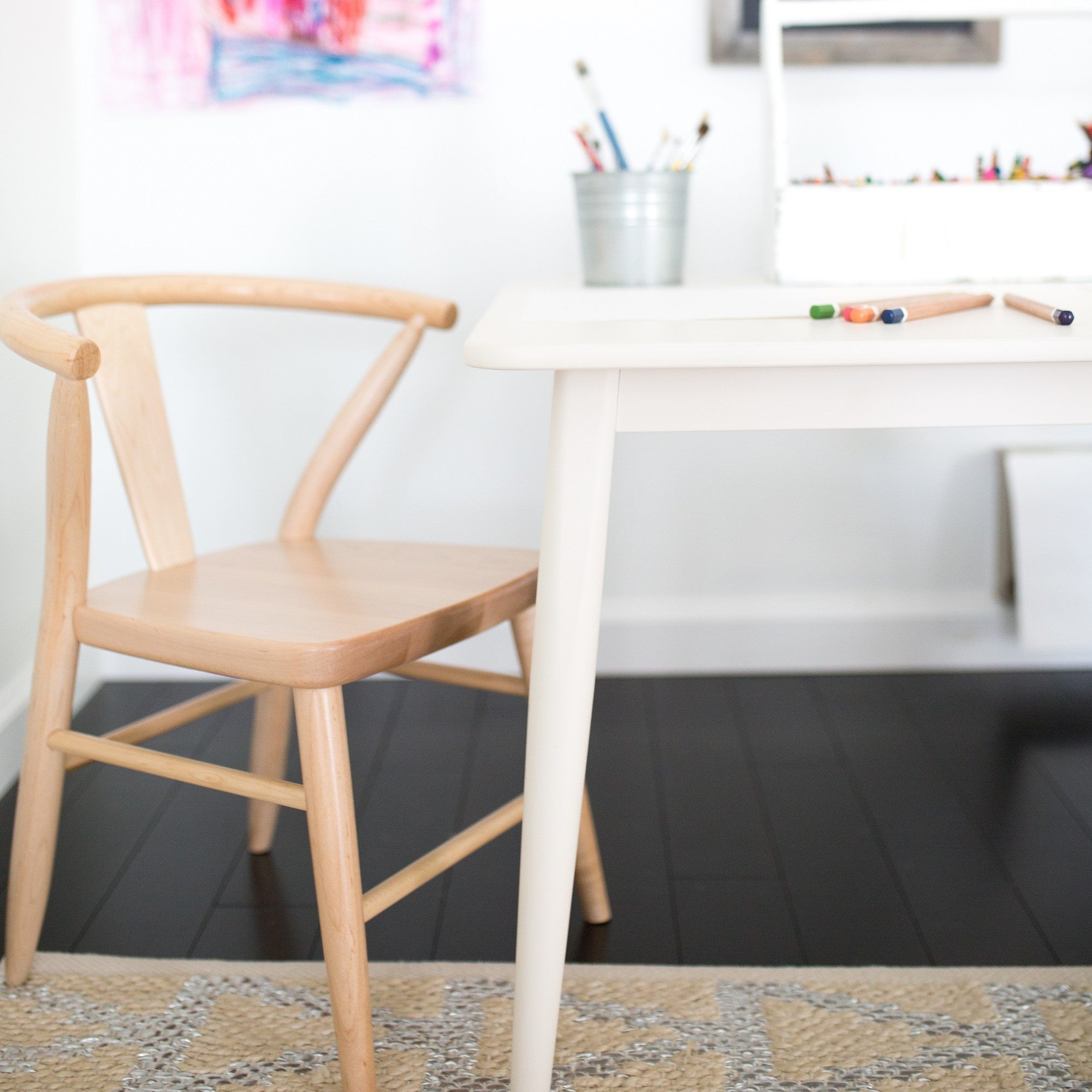 Wooden Play Chairs (Pair) - Natural 5