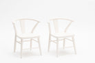 Wooden Play Chairs (Pair) - White 1
