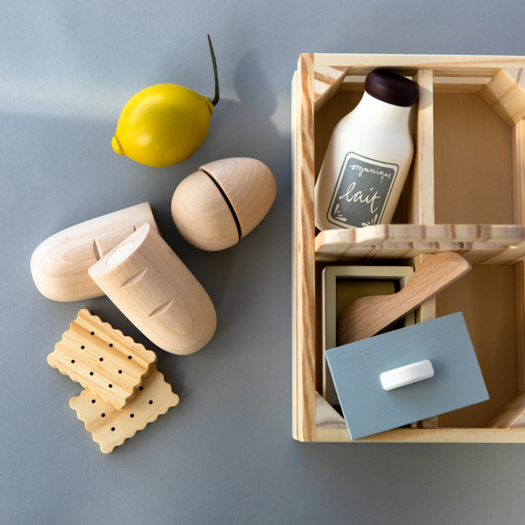 Wooden Play Food Crate