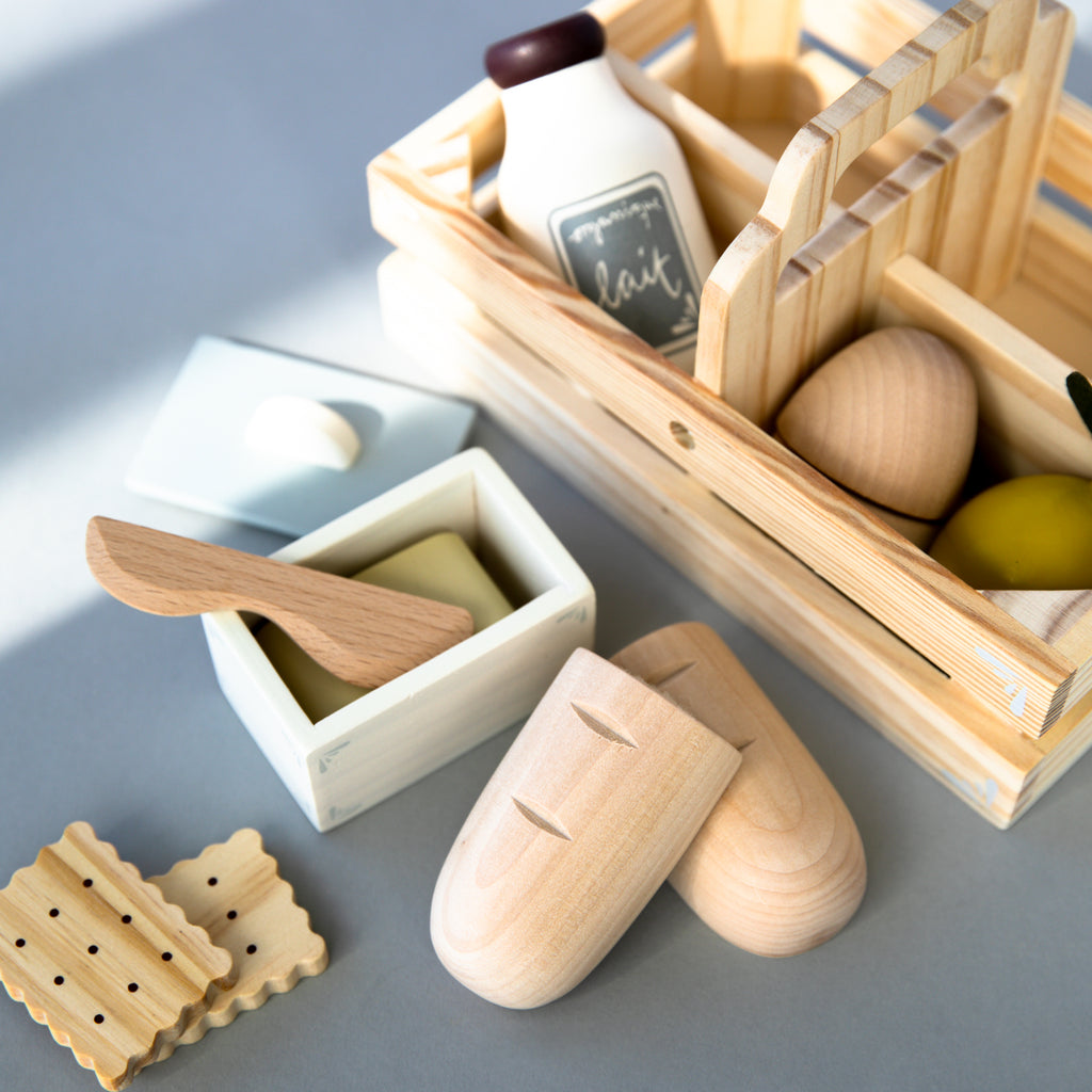Wooden Play Food Crate