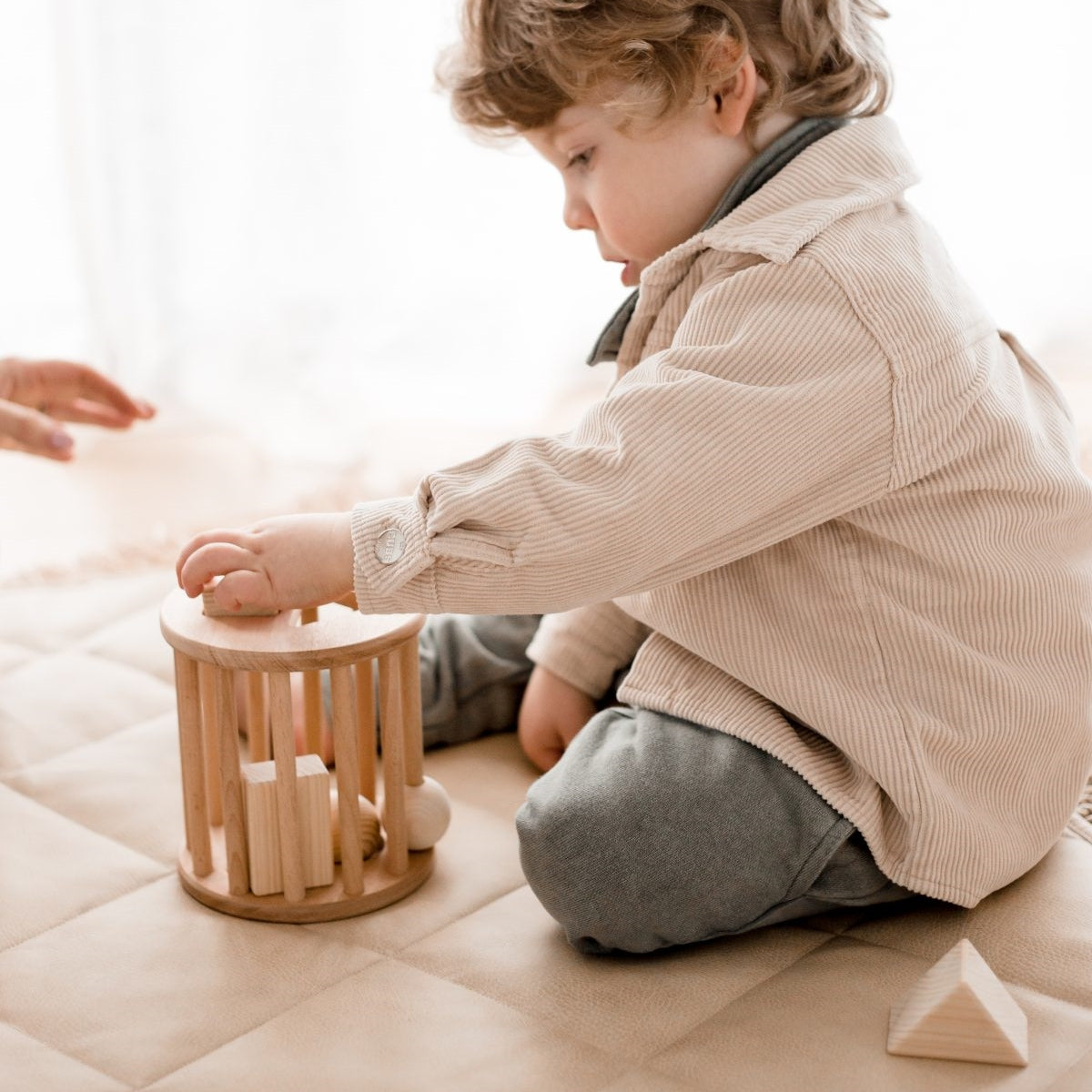 Wooden Rolling Shape Sorter 
