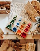 Wooden Stacking and Nesting Shapes Puzzle