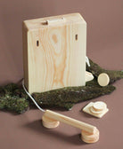 Wooden Toy Pay Phone