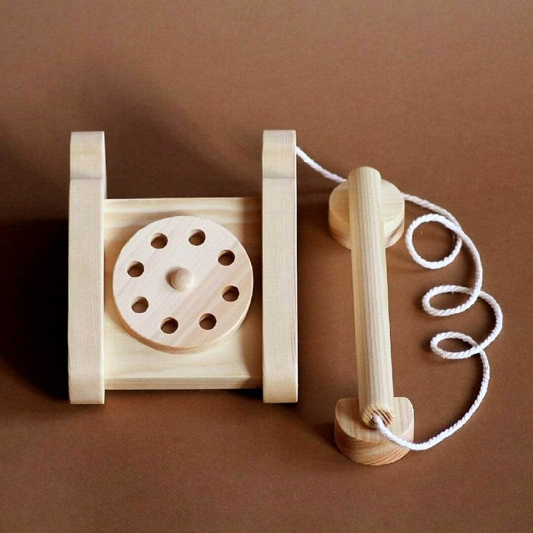 Wooden Toy Telephone