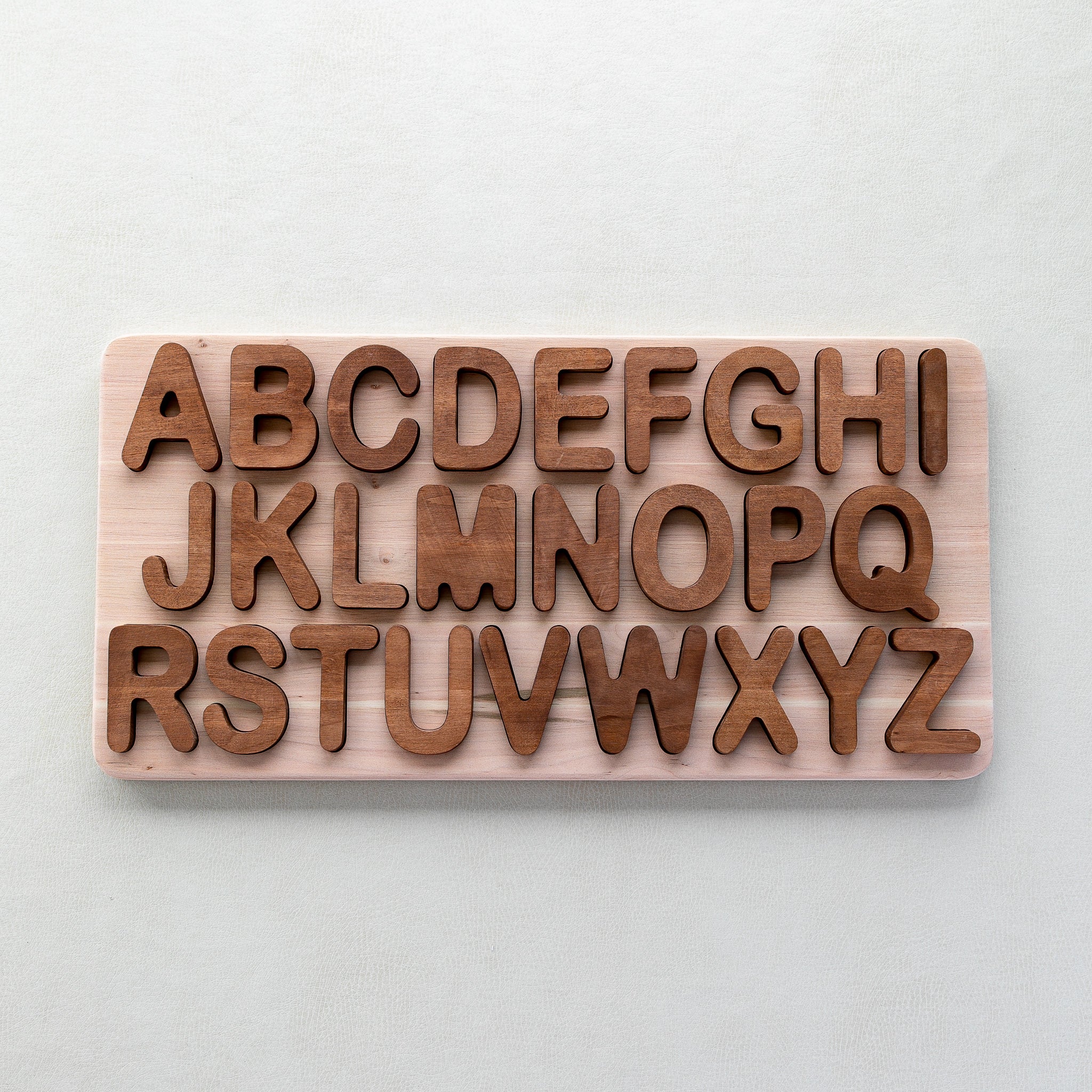 Wooden Uppercase Alphabet Puzzle